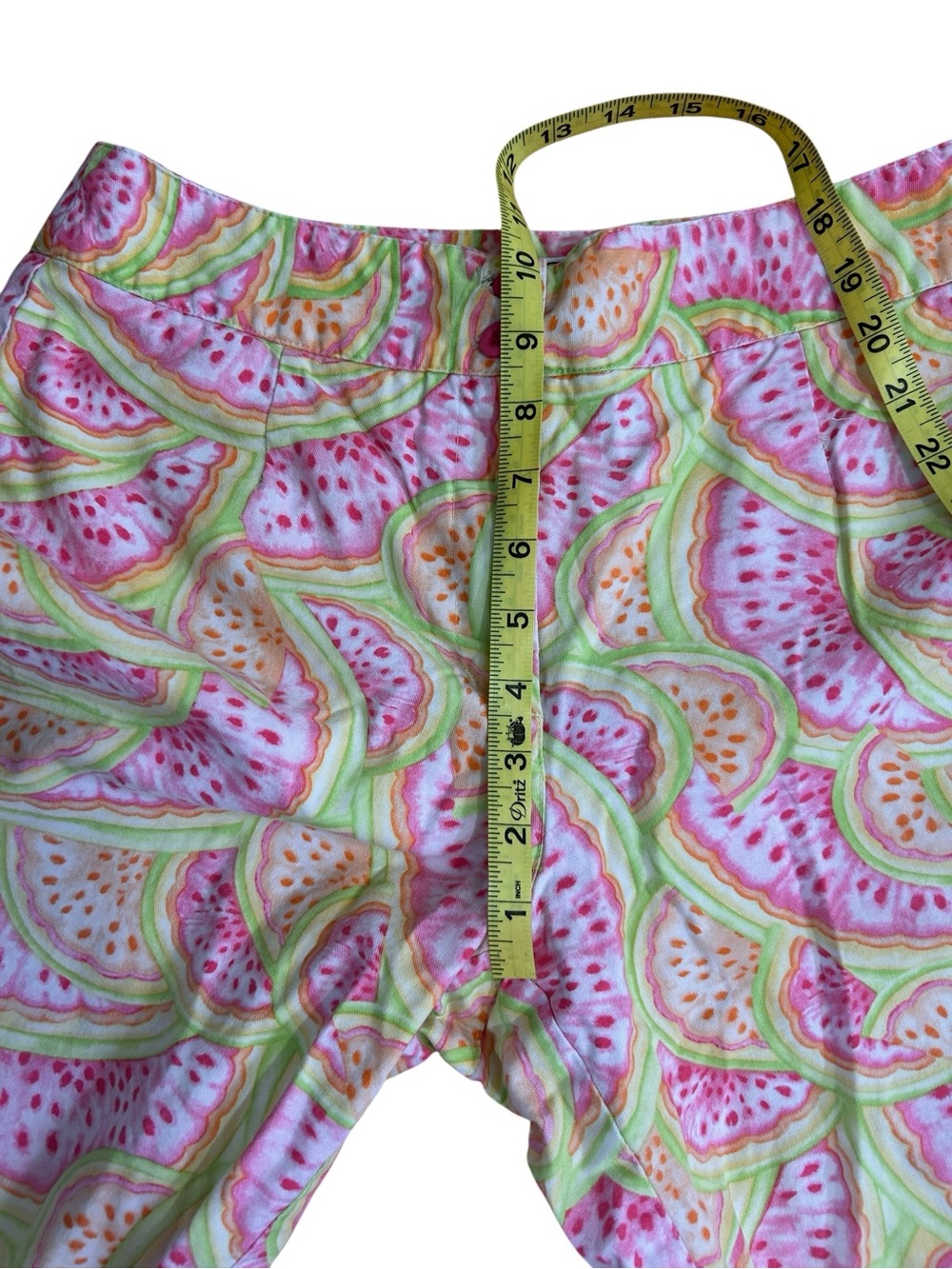 Vintage Talbots Watermelon Print Pastel Capri Pants size 10P (10 petite) - Picture 7 of 8